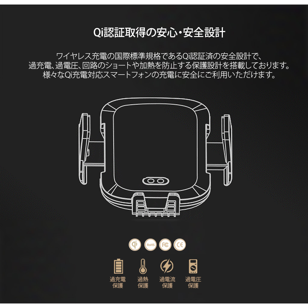 車載ワイヤレス充電 赤外線センサー Gazeon For Car 自動ホルダー付き 車載ワイヤレス充電器 エアコン吹き出し口取付 置くだけ充電 スマホ多機種対応 Mycaseshop 通販 車載ワイヤレス充電 赤外線センサー Gazeon For Car 自動ホルダー付き 車載ワイヤレス充電器 エアコン吹き出し口取付 置くだけ充電 スマホ多機種対応 Mycaseshop 通販