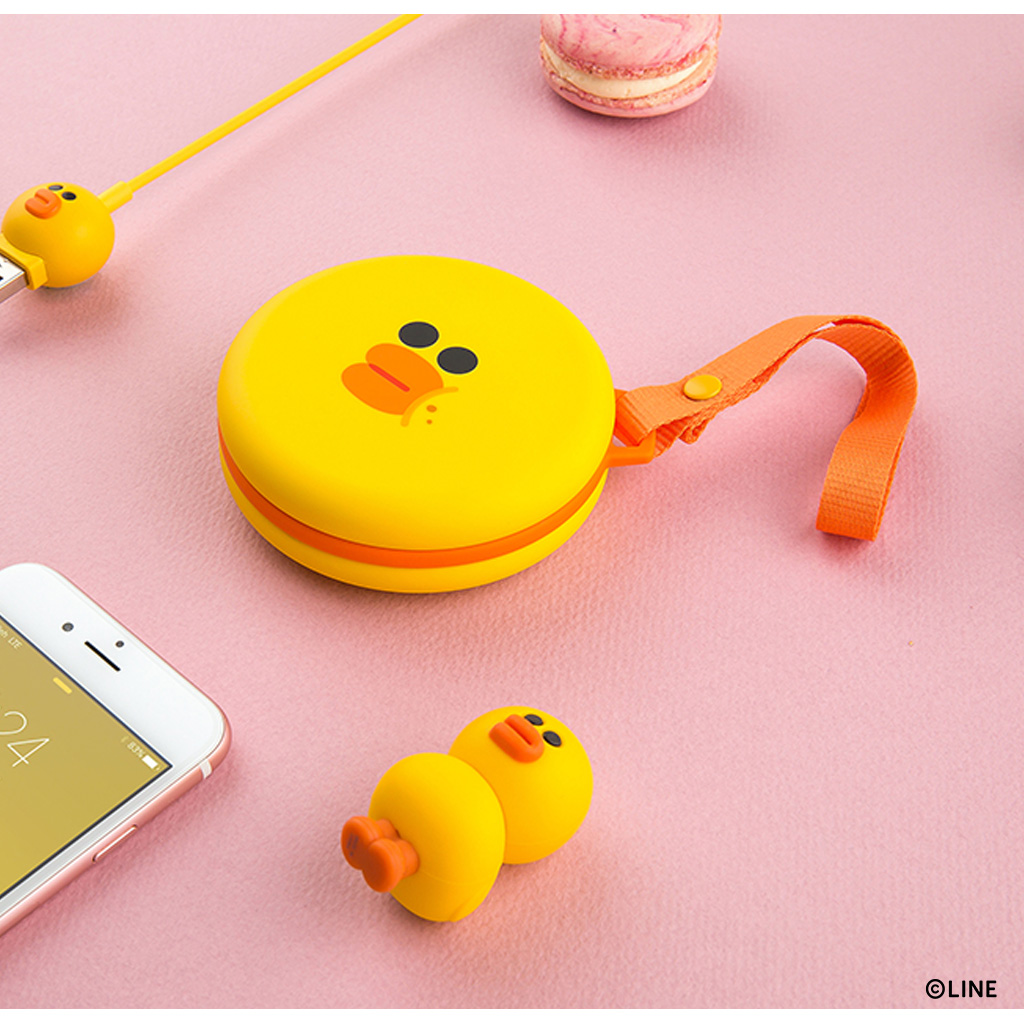 モバイルバッテリー 50mah Line Friends マカロン スマートフォン 充電器 ラインフレンズ ストラップ付き Line Friends公式ライセンス商品 Mycaseshop 通販