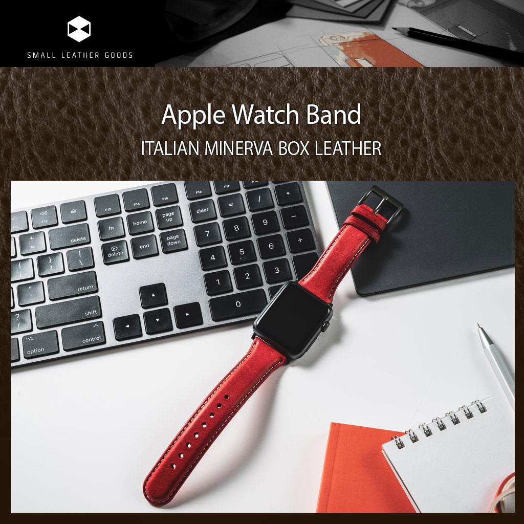 Apple Watch 用 バンド 45mm/41mm (Series 7) SLG Design Italian Minerva Box  Leather 本革 アップルウォッチバンド [ 44mm/40mm（Series 4/5/6/SE 対応）42mm/38mm（Series  1/2/3 対応） ] 【MyCaseShop 通販】
