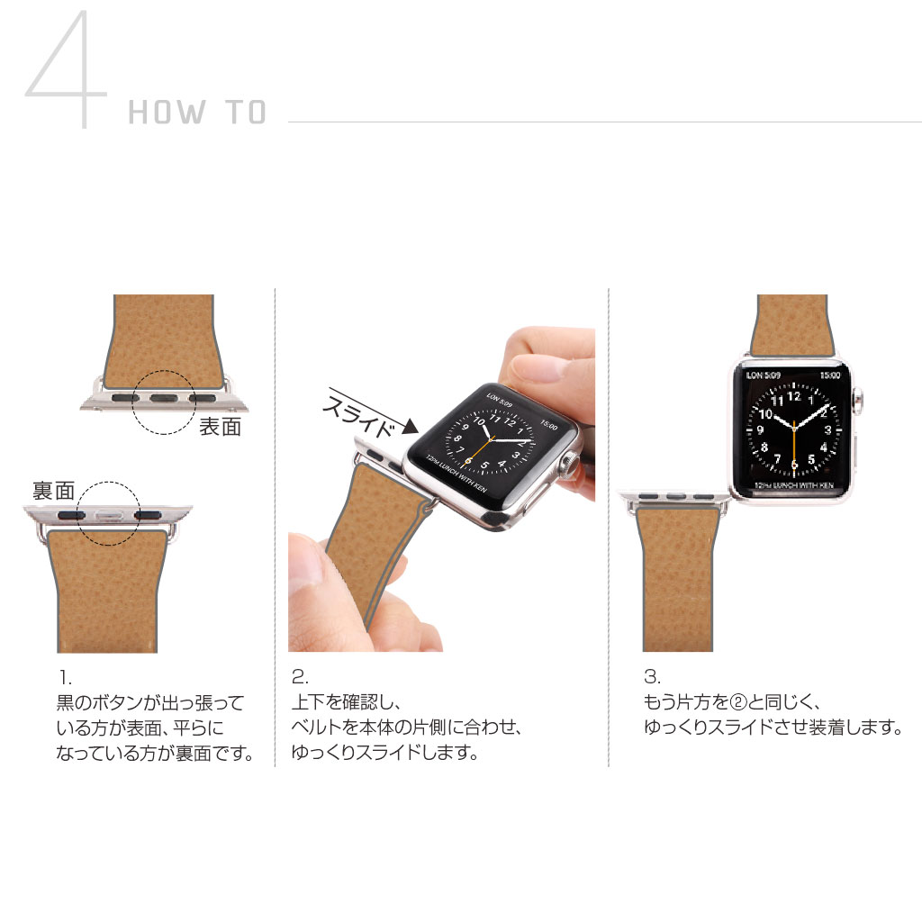 Apple Watch 用 バンド 45mm/41mm (Series 7) SLG Design Italian 