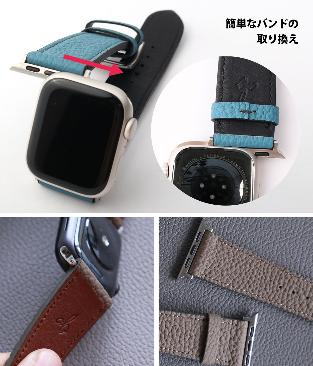 Apple Watchバンドのスライド式接続部分