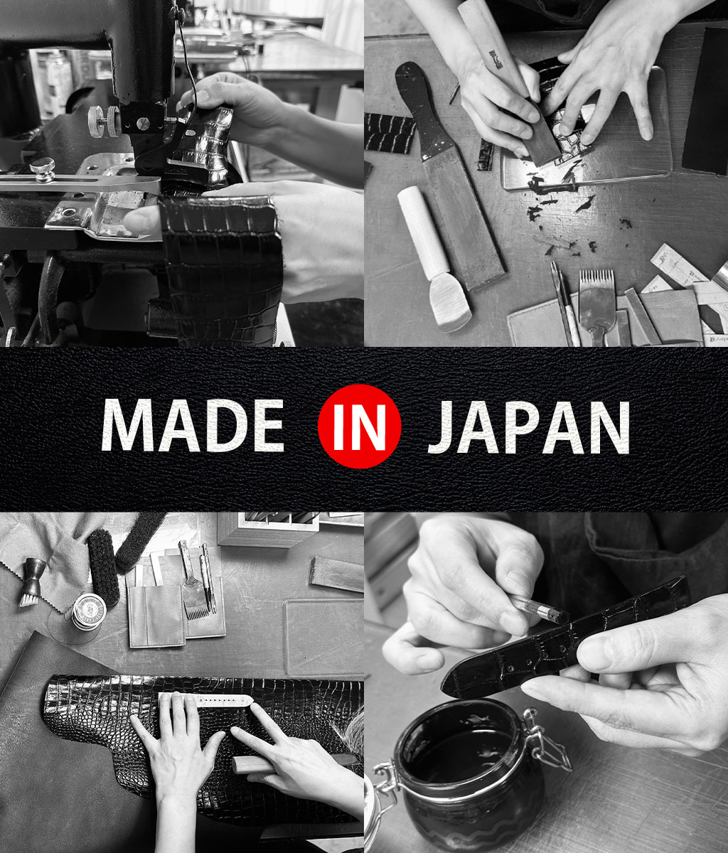 日本の革職人が手作業で仕上げたバンド
