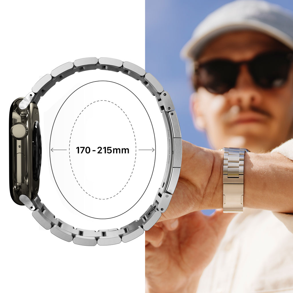 170mm～215mm径の手首に対応Apple Watch用バンド