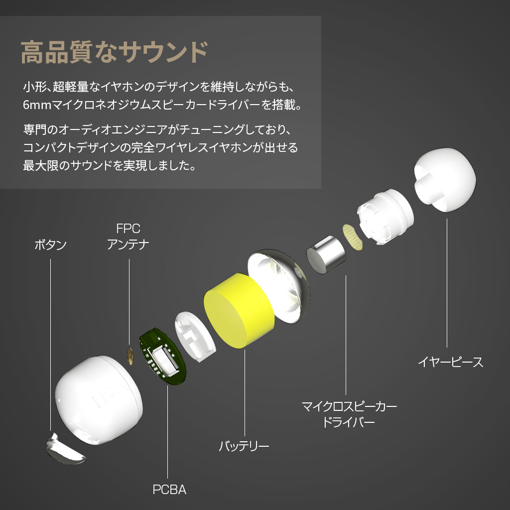 Bluetooth 5とFPCアンテナでより強力な接続性能