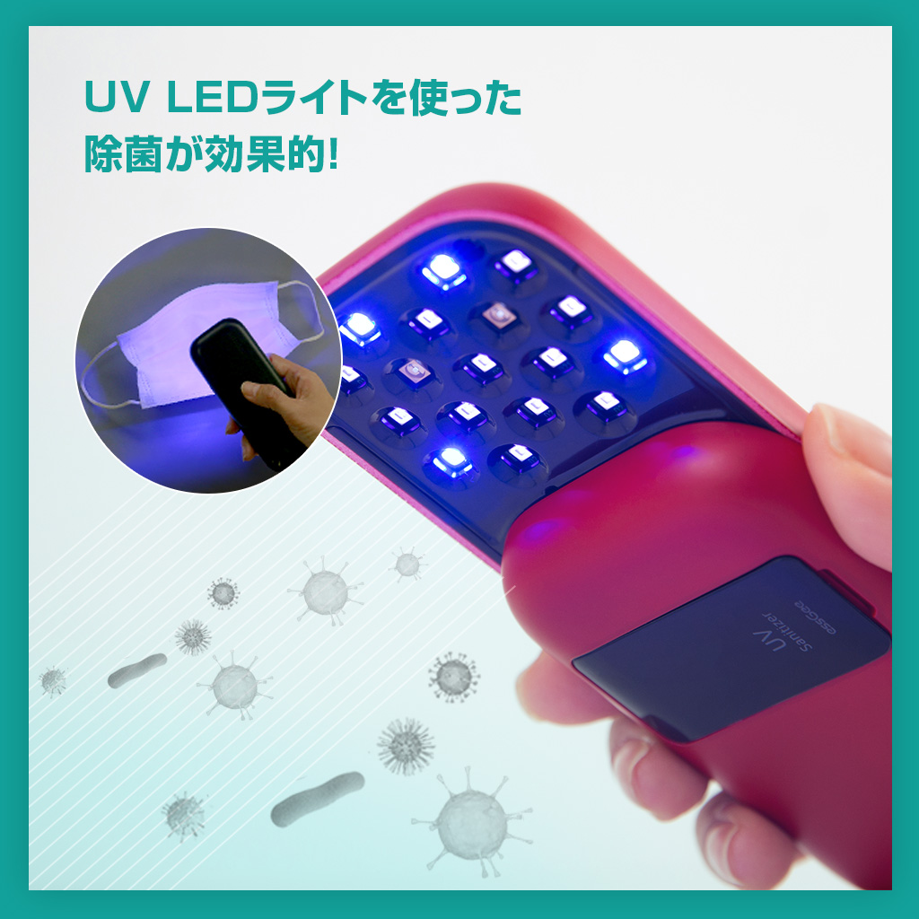 強力な13個のUV LEDを搭載