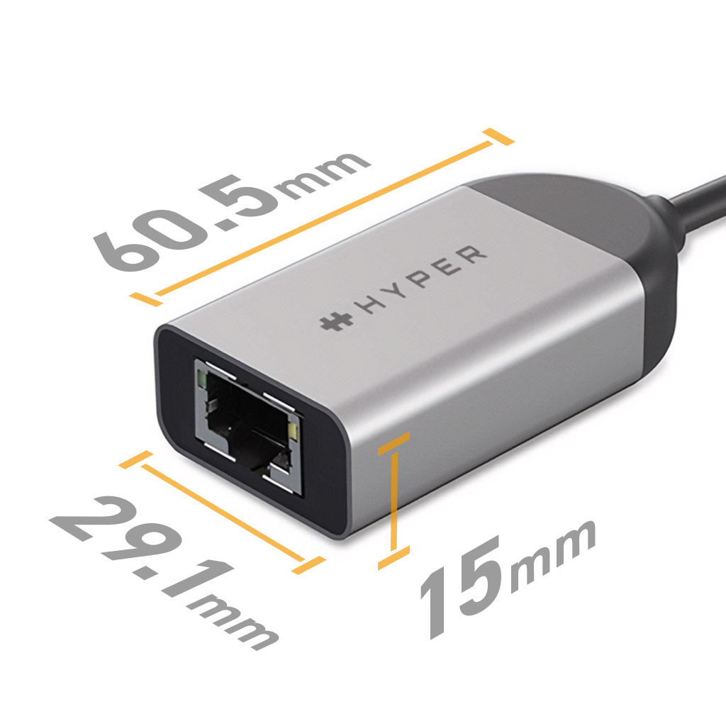 HyperDrive USB-C to 2.5Gbps Ethernet Adapter –