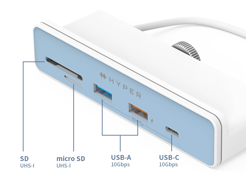 HyperDrive 6in1 USB-C Hub for iMac24