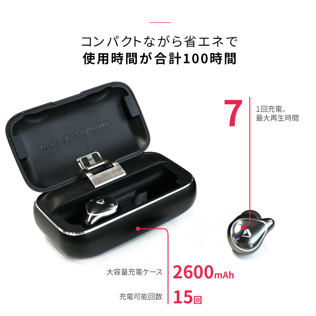 HACRAY W1 完全ワイヤレスイヤホン アルミ充電ケース – 【公式サイト 