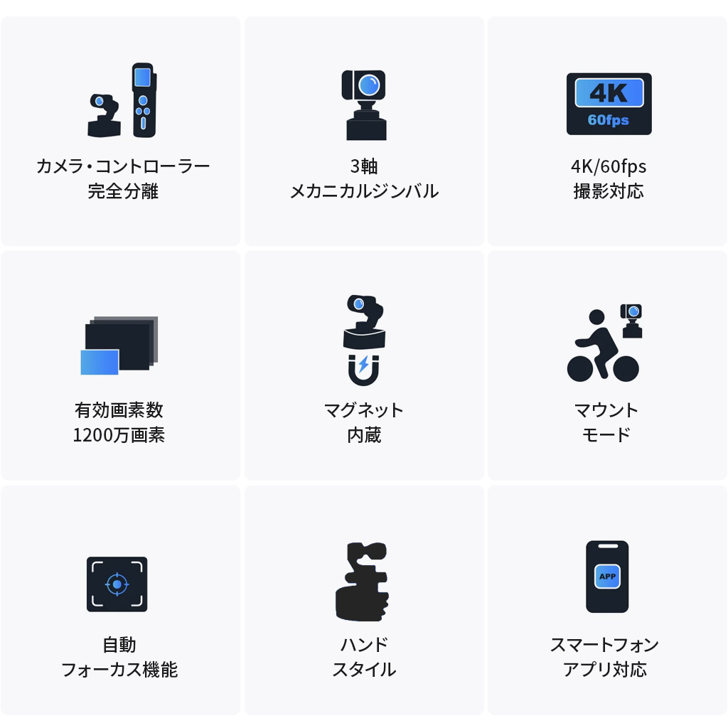 FeiyuTech Pocket 3 [スタンダードセット] 完全セパレート型 ジンバル