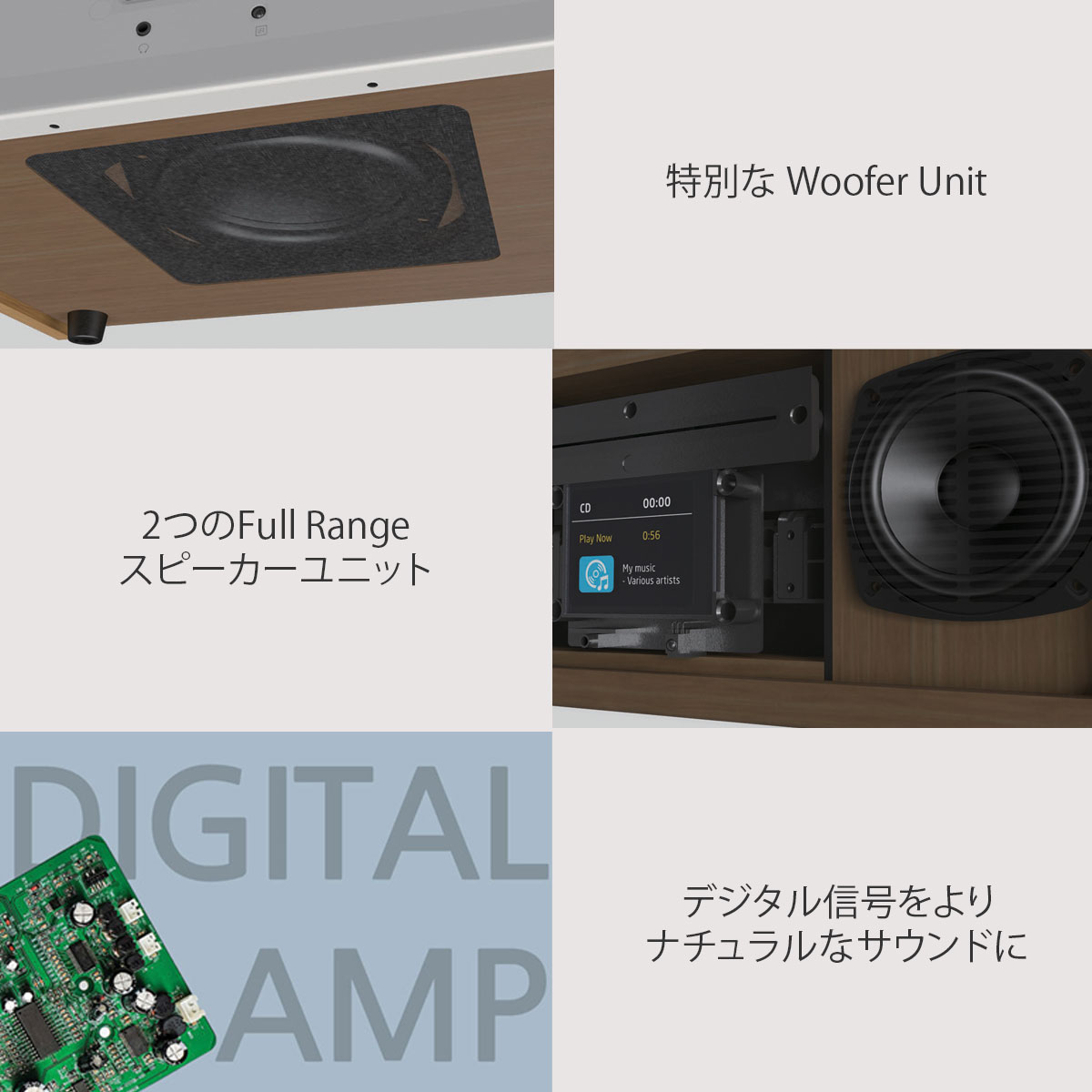 Welle All in One デスクトップオーディオ W401D [Bluetooth