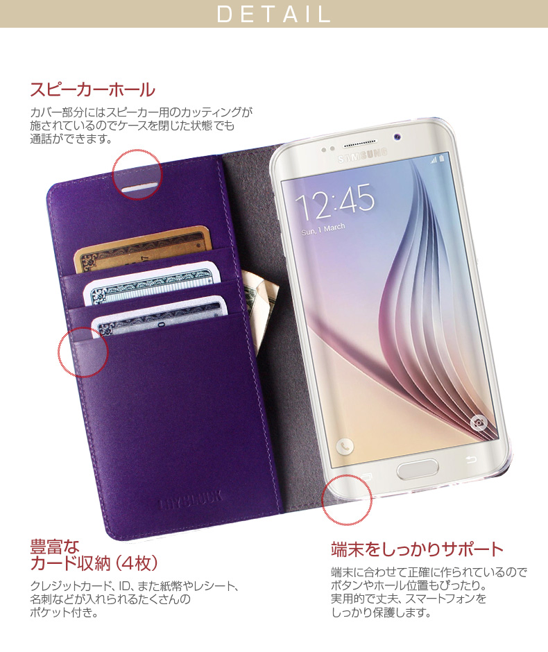 商品詳細-GalaxyS6edge専用ケース