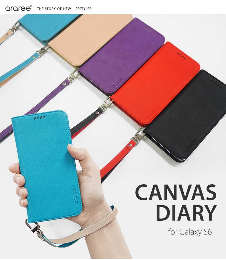 Galaxy S6 ケース Canvas Diary 公式サイト Araree アラリー