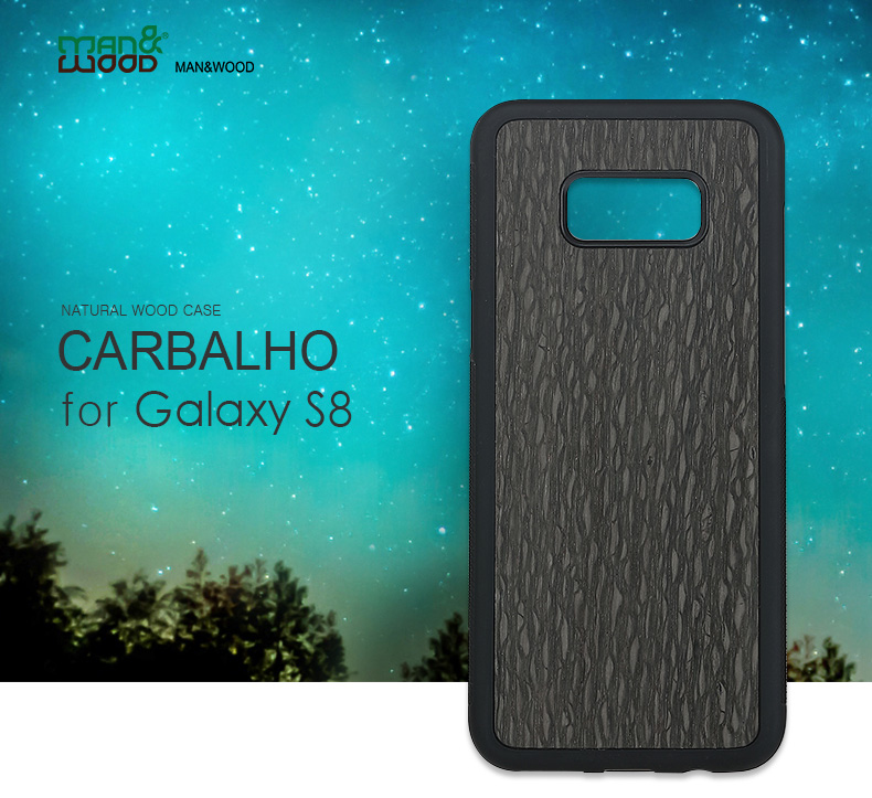 Galaxy S8 天然木ケース Carbalho
