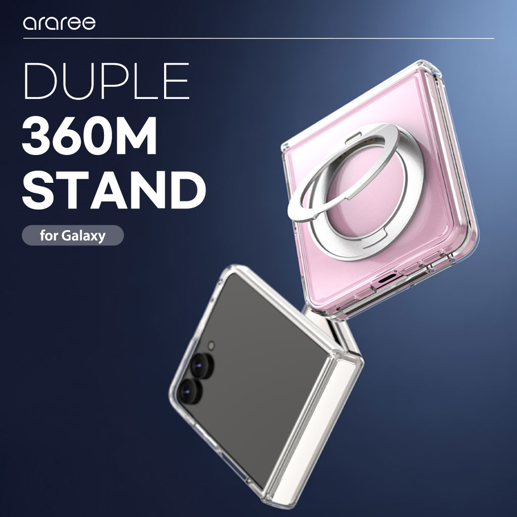 DUPLE 360 M STAND for Galaxy Z Flip8 ヒンジ保護 ケース