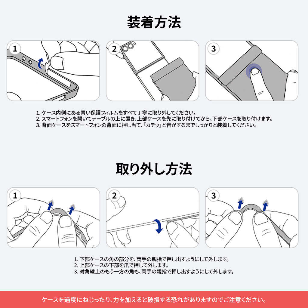装着方法、取り外し方法