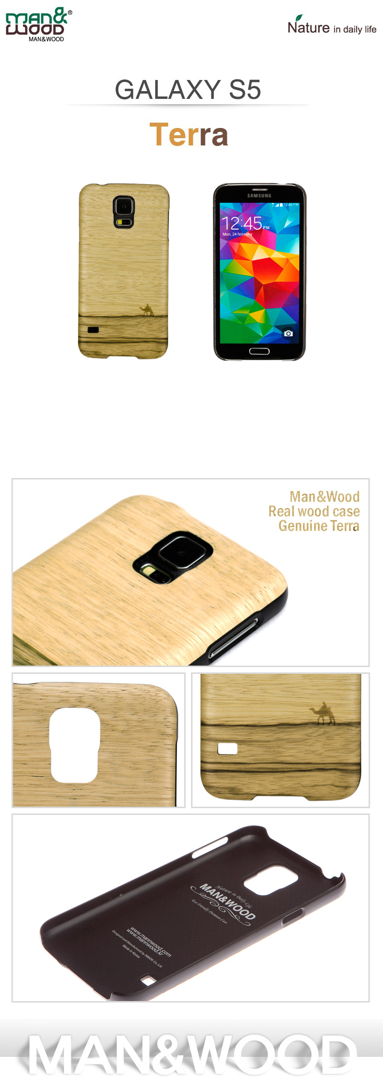 商品詳細 GALAXY S5 ケースM&W天然木Real wood cas Genuine Terrae