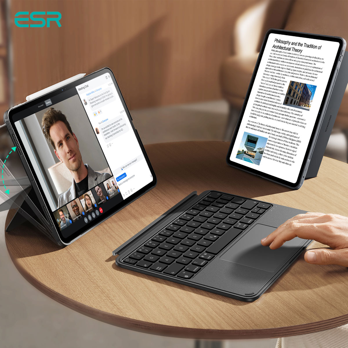 ESR SHIFT 着脱式キーボードケース for iPad Pro 11インチ (M5/M4