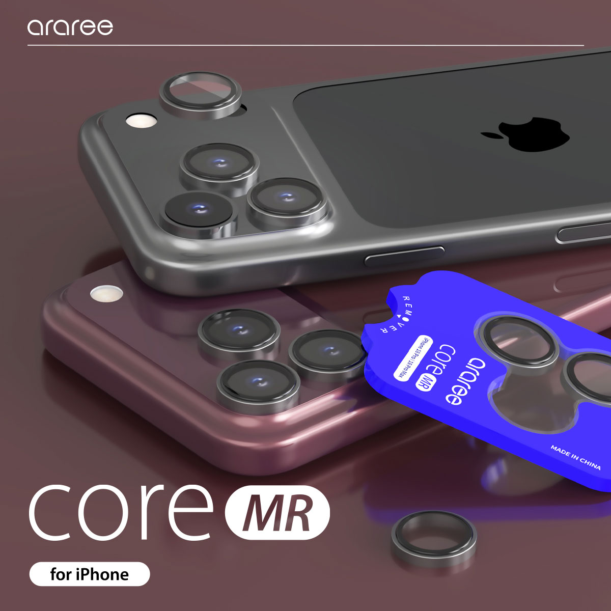 iPhone 18 Pro / iPhone 18 Pro Max 用] araree core MR カメラレンズ