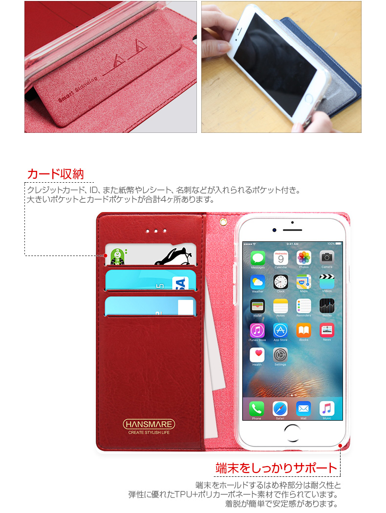 フリップを閉じてもスリム