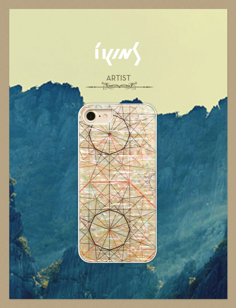 Iphone Se 第2世代 Se2 ケース Iphone 8 7ケース Ikins 天然貝ケース Artist アイキンス テンネンガイ アーティスト アイフォン カバー ホワイトフレーム Mycaseshop 通販