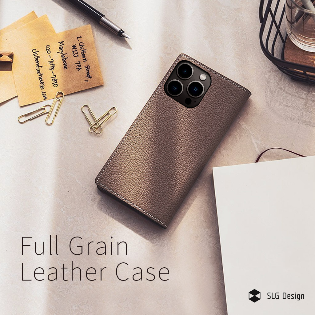 iPhone 13 Pro Max レザーケース SLG Design Full Grain Leather Case