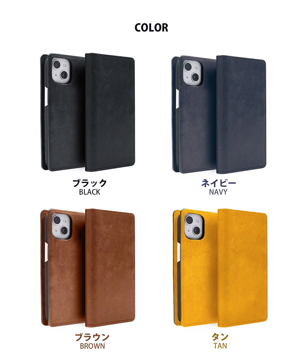 ABBI SIGNATURE 日本製 手帳型 本革 [ iPhone 14 / 14 Pro / iPhone 13