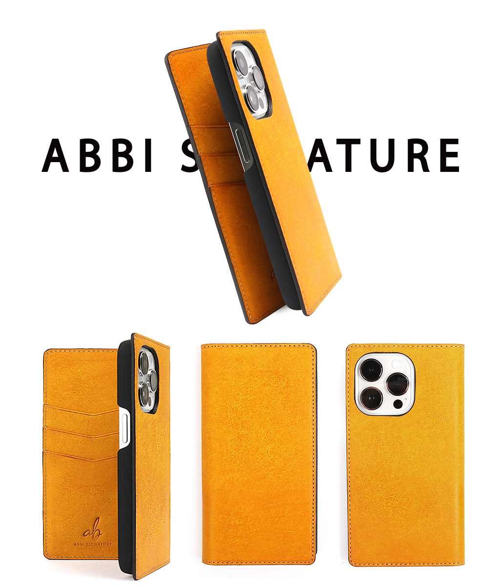 ABBI SIGNATURE 日本製 手帳型 本革 [ iPhone 14 / 14 Pro / iPhone 13