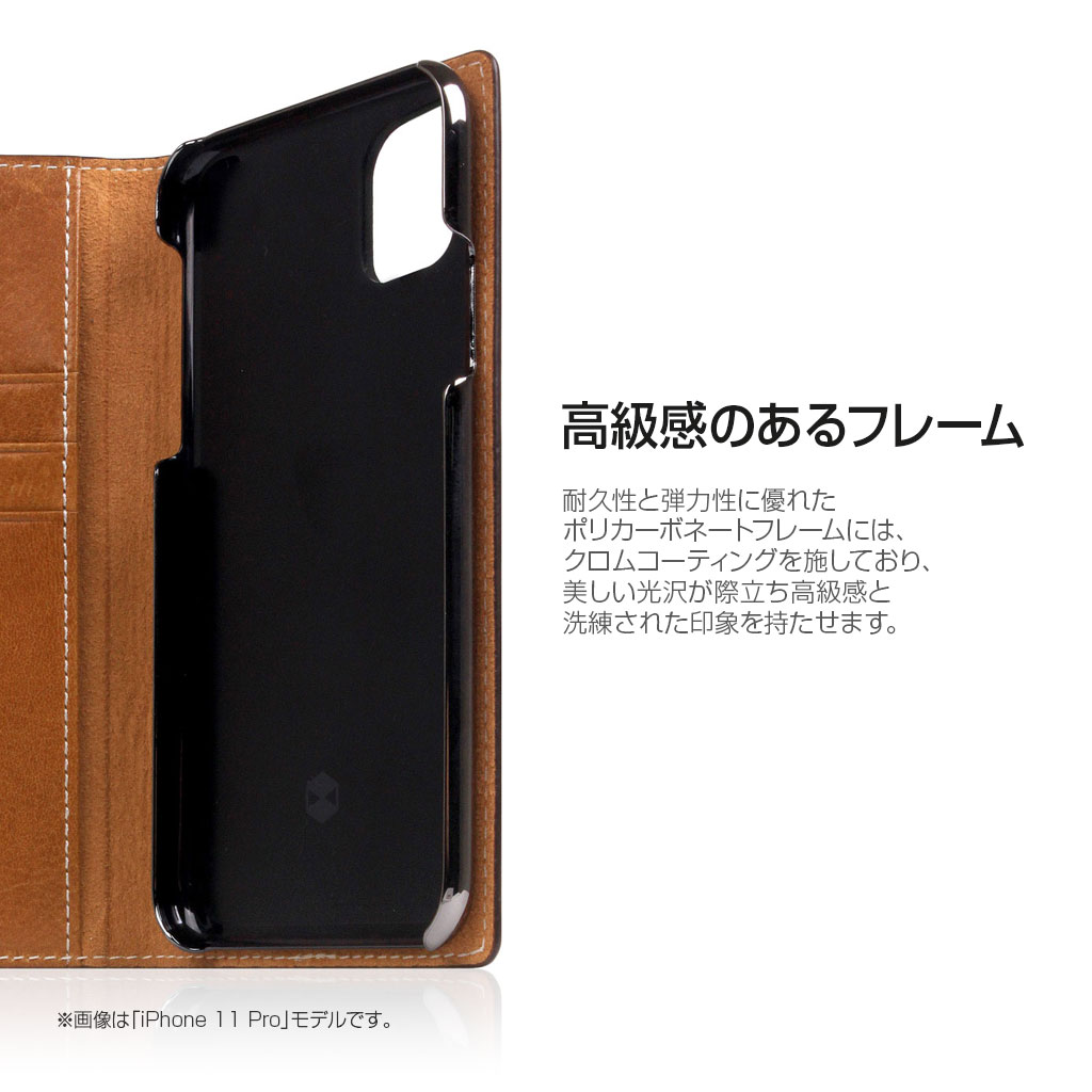 iPhone 11 Pro Max】Tamponata Leather case | SLG Design 
