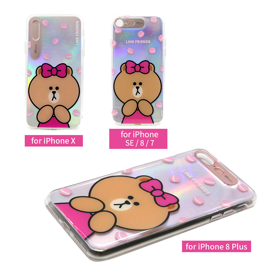 LINE FRIENDS LIGHT UP CASE チョコマカロン