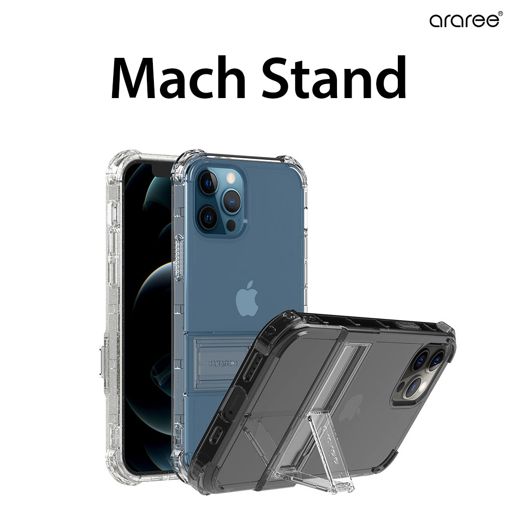 araree（アラリー） araree Mach Stand iPhone 12 クリアケース