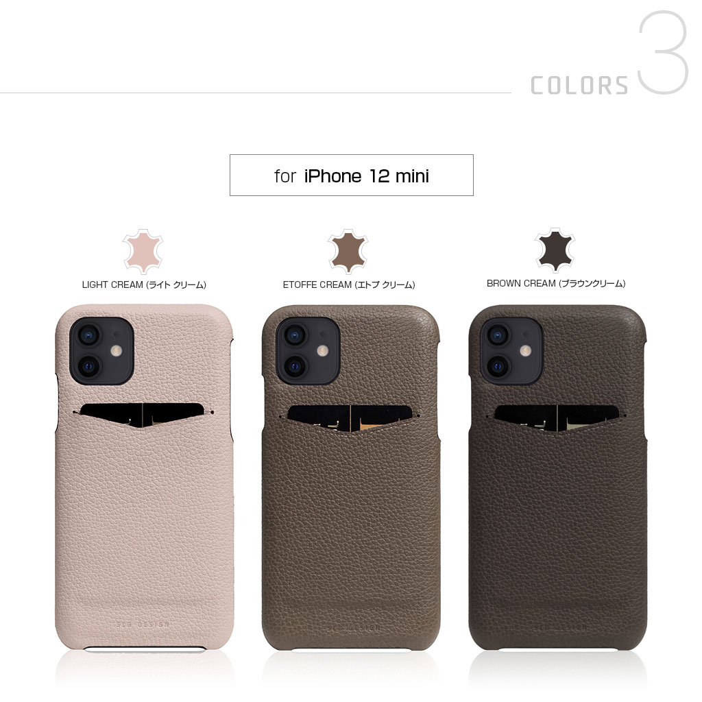 【iPhone 12 mini】Full Grain Leather Back Case | SLG Design（エスエルジー デザイン ...