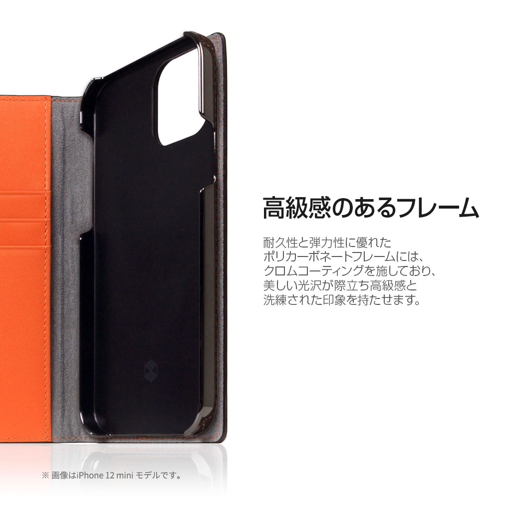 iPhone 12 mini】Edition Calf Skin Leather Diary | SLG Design 