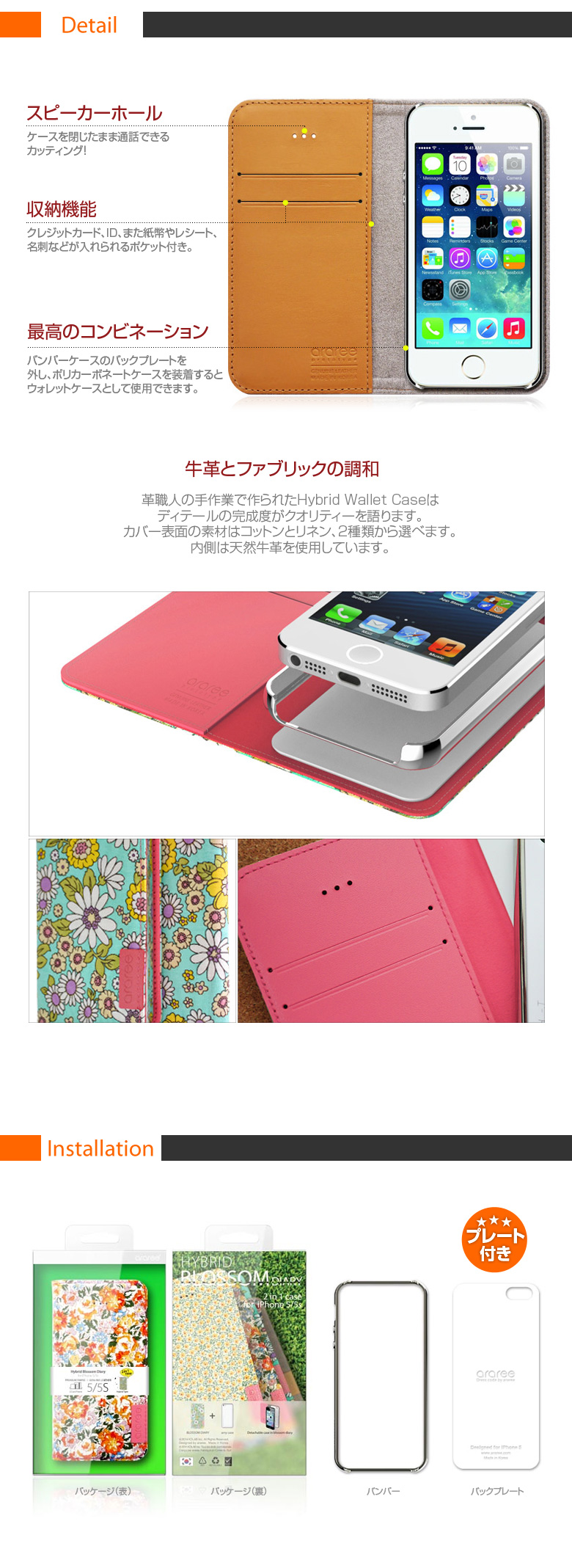 商品詳細iPhone5/5s ケースBlossom Diary (ブロッサムダイアリー) 